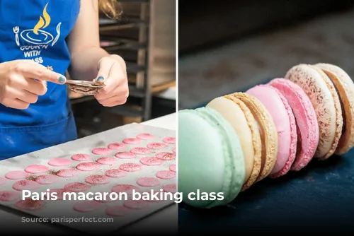 Paris macaron baking class