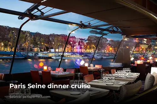 Paris Seine dinner cruise