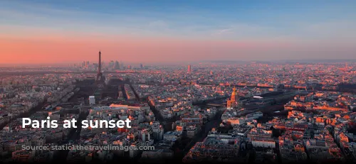 Paris at sunset