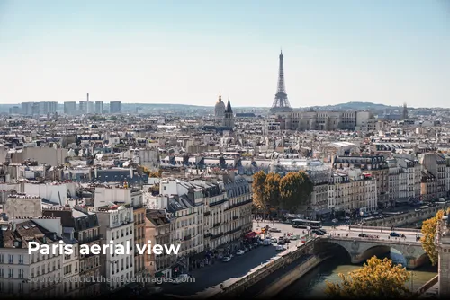 Paris aerial view