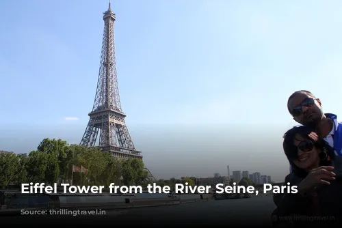 Eiffel Tower from the River Seine, Paris