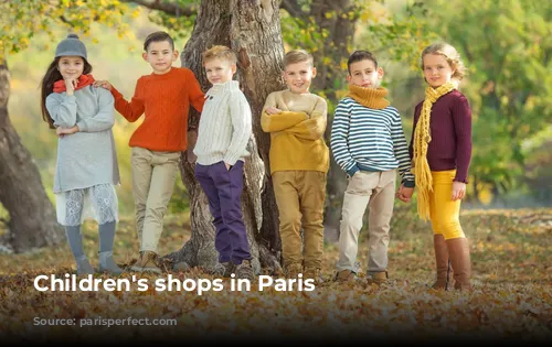 Children's shops in Paris 