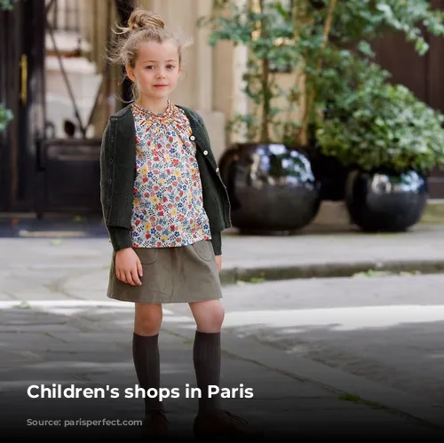 Children's shops in Paris 