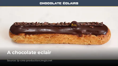 A chocolate eclair