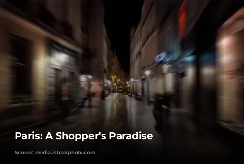 Paris: A Shopper's Paradise