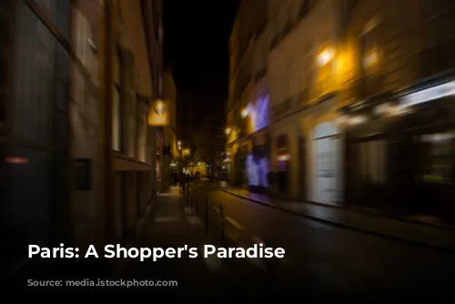 Paris: A Shopper's Paradise