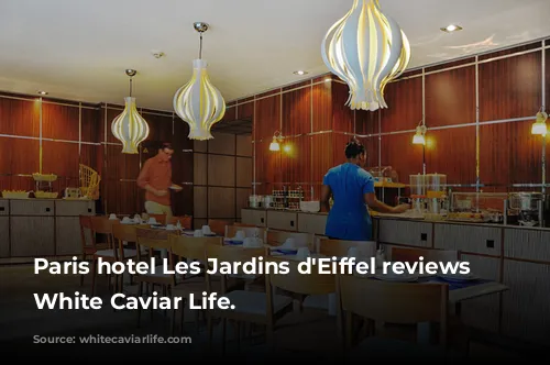 Paris hotel Les Jardins d'Eiffel reviews by White Caviar Life.