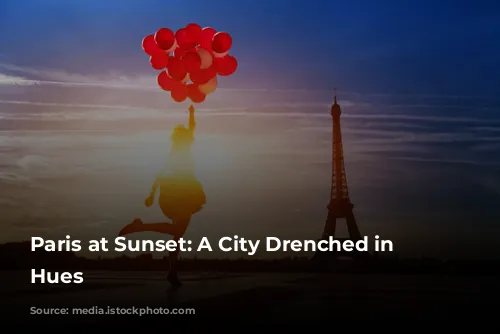 Paris at Sunset: A City Drenched in Golden Hues