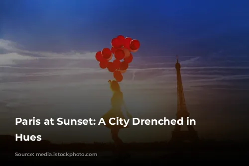 Paris at Sunset: A City Drenched in Golden Hues