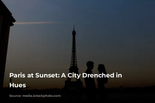 Paris at Sunset: A City Drenched in Golden Hues