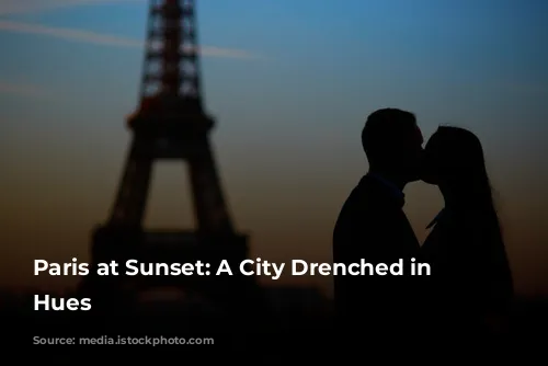 Paris at Sunset: A City Drenched in Golden Hues