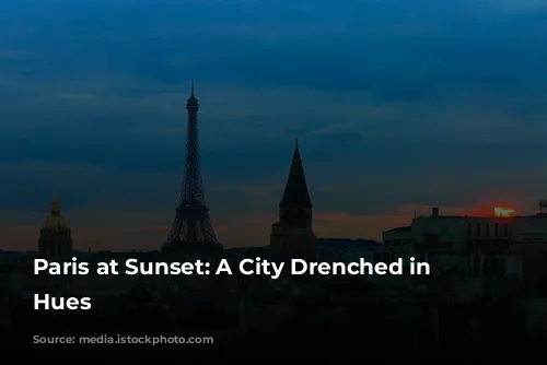 Paris at Sunset: A City Drenched in Golden Hues