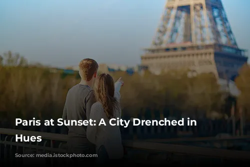 Paris at Sunset: A City Drenched in Golden Hues