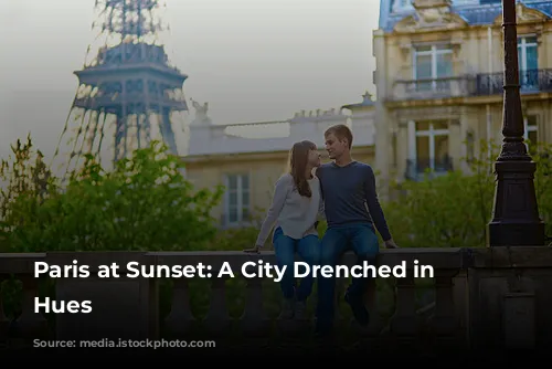 Paris at Sunset: A City Drenched in Golden Hues