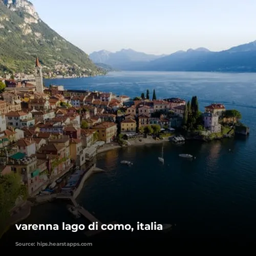 varenna lago di como, italia