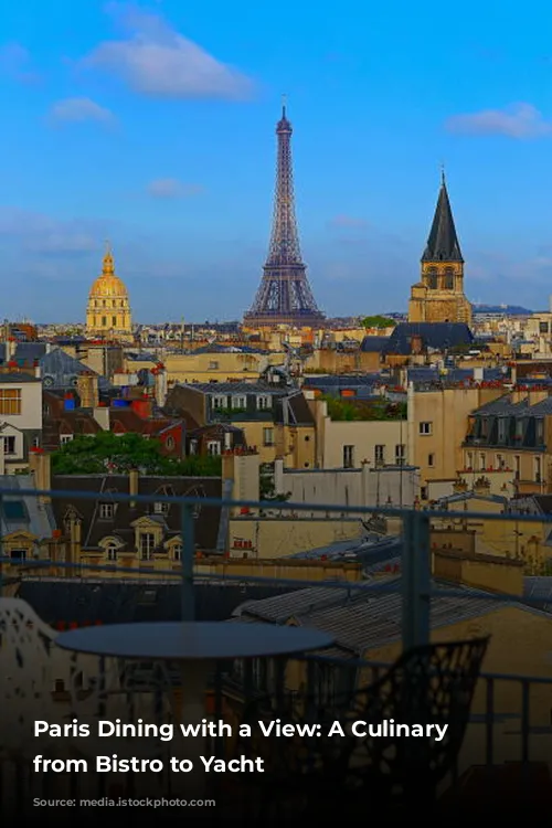 Paris Dining with a View:  A Culinary Journey from Bistro to Yacht