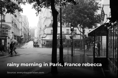 rainy morning in Paris, France rebecca plotnick 