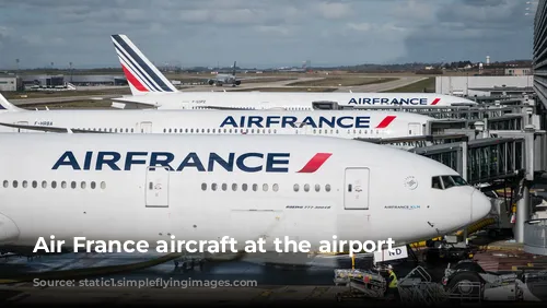 Air France aircraft at the airport