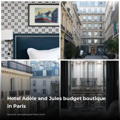 Hotel Adèle and Jules budget boutique hotel in Paris 