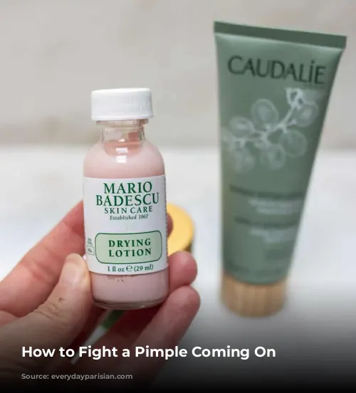 How to Fight a Pimple Coming On