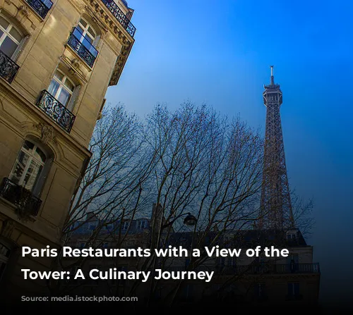 Paris Restaurants with a View of the Eiffel Tower: A Culinary Journey