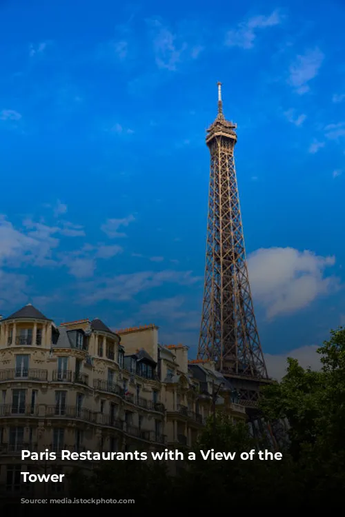 Paris Restaurants with a View of the Eiffel Tower