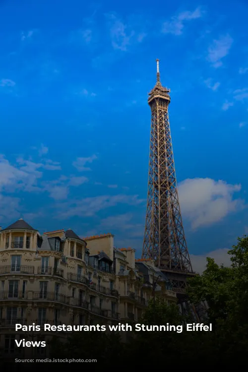 Paris Restaurants with Stunning Eiffel Tower Views