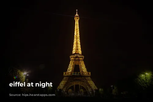 eiffel at night