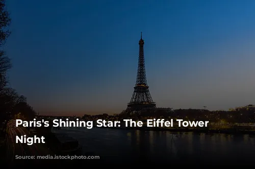 Paris's Shining Star: The Eiffel Tower at Night