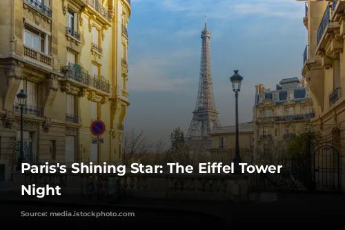 Paris's Shining Star: The Eiffel Tower at Night