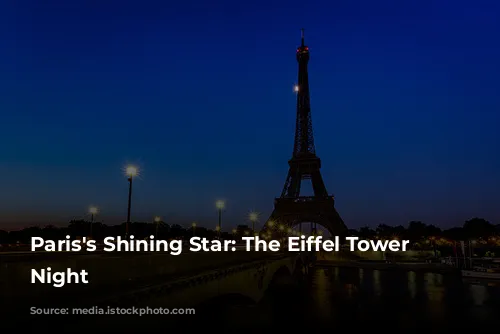 Paris's Shining Star: The Eiffel Tower at Night