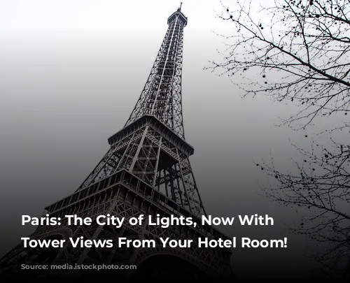 Paris: The City of Lights, Now With Eiffel Tower Views From Your Hotel Room!