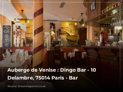 Auberge de Venise : Dingo Bar - 10 Rue Delambre, 75014 Paris - Bar