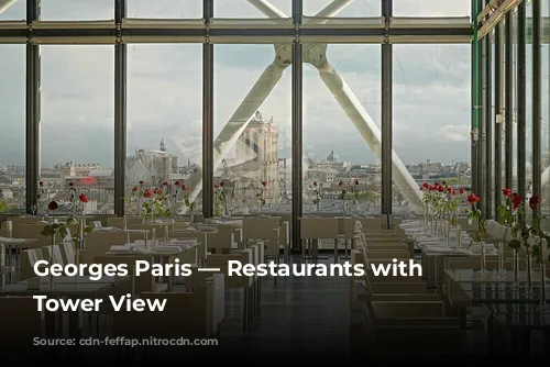 Georges Paris — Restaurants with Eiffel Tower View