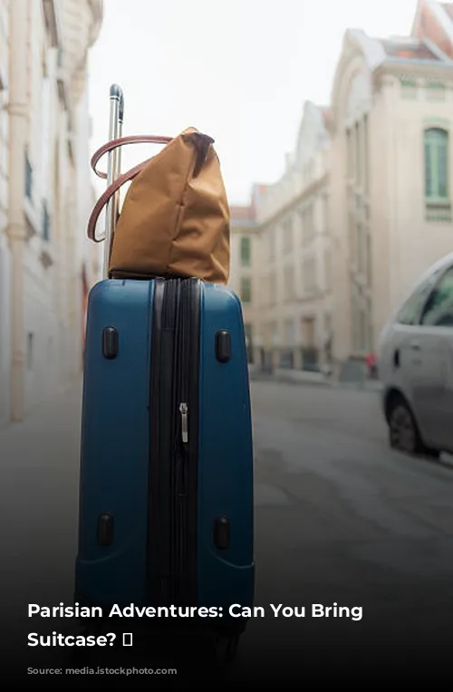 Parisian Adventures: Can You Bring Your Suitcase? 🧳