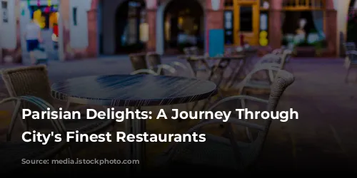 Parisian Delights: A Journey Through the City's Finest Restaurants