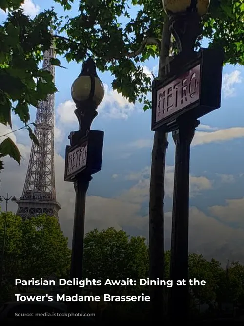 Parisian Delights Await: Dining at the Eiffel Tower's Madame Brasserie