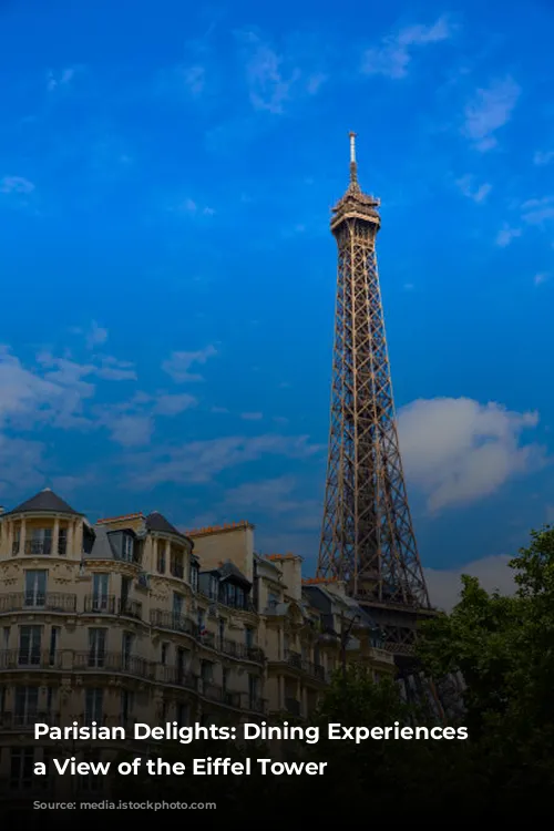  Parisian Delights: Dining Experiences with a View of the Eiffel Tower 