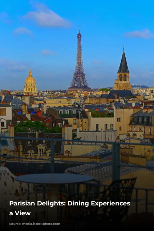 Parisian Delights:  Dining Experiences With a View