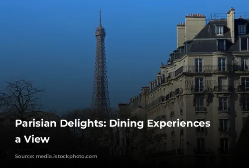 Parisian Delights:  Dining Experiences With a View