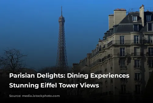 Parisian Delights: Dining Experiences with Stunning Eiffel Tower Views