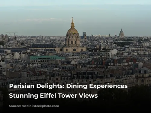 Parisian Delights: Dining Experiences with Stunning Eiffel Tower Views