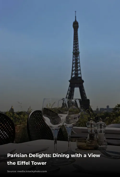 Parisian Delights: Dining with a View of the Eiffel Tower