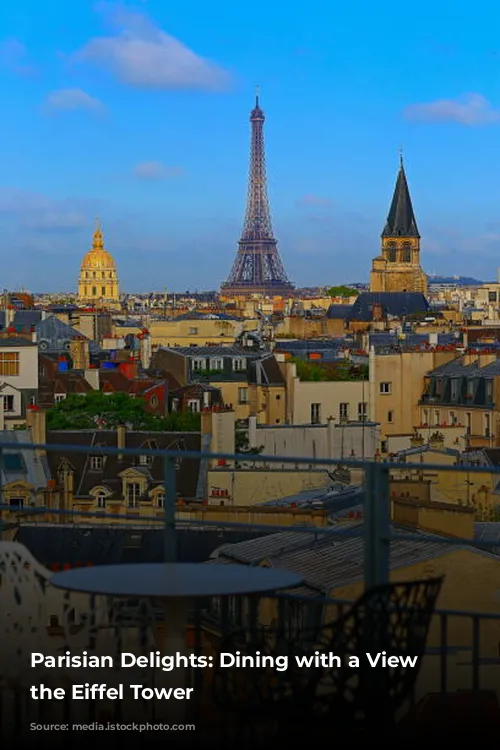 Parisian Delights: Dining with a View of the Eiffel Tower