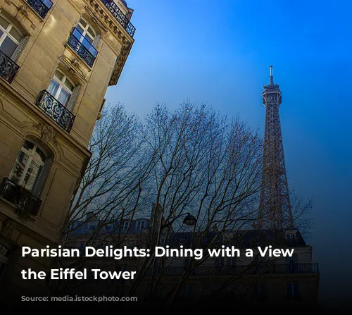 Parisian Delights: Dining with a View of the Eiffel Tower