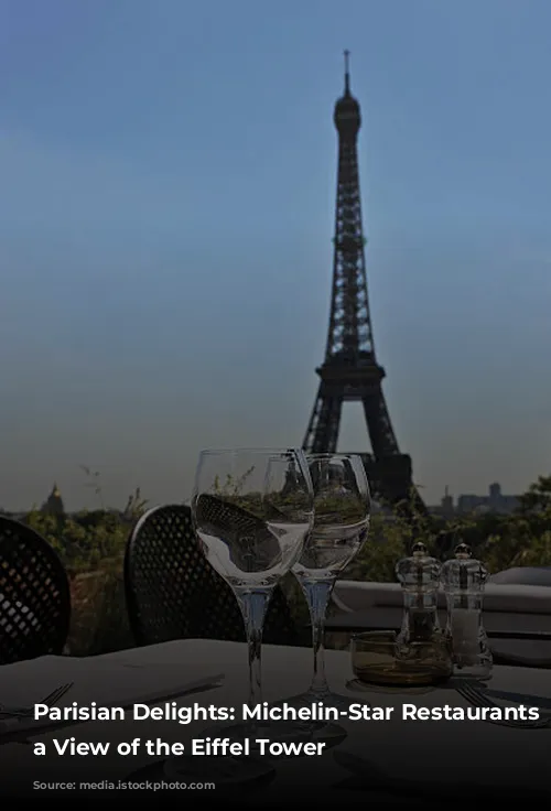 Parisian Delights: Michelin-Star Restaurants with a View of the Eiffel Tower