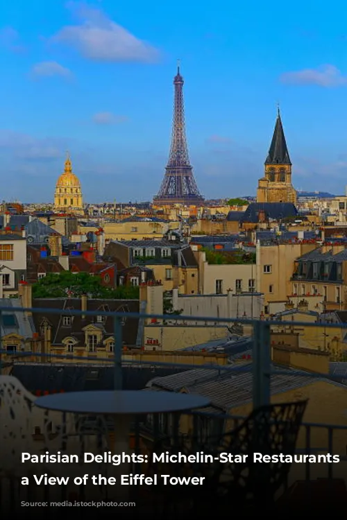 Parisian Delights: Michelin-Star Restaurants with a View of the Eiffel Tower