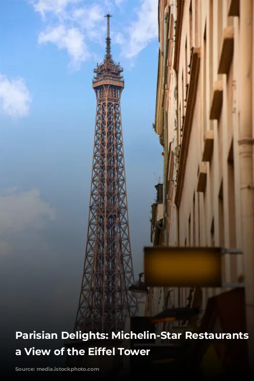 Parisian Delights: Michelin-Star Restaurants with a View of the Eiffel Tower