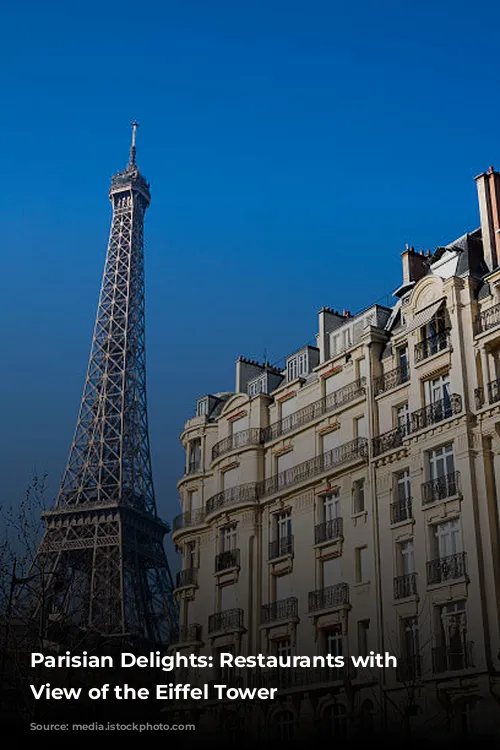 Parisian Delights: Restaurants with a View of the Eiffel Tower