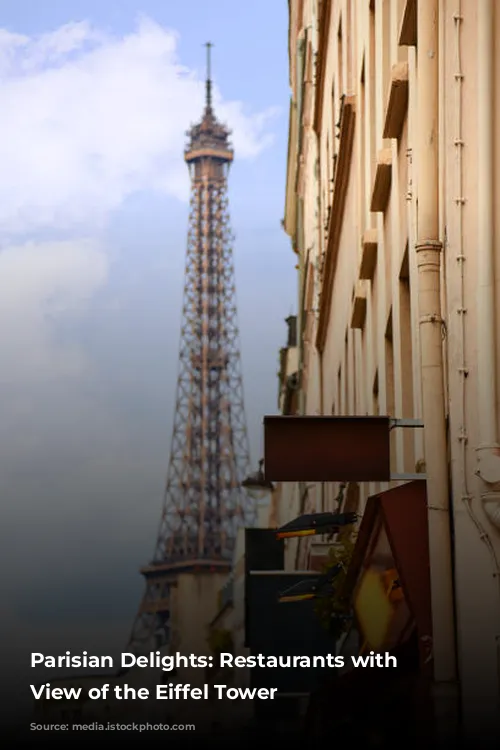 Parisian Delights: Restaurants with a View of the Eiffel Tower